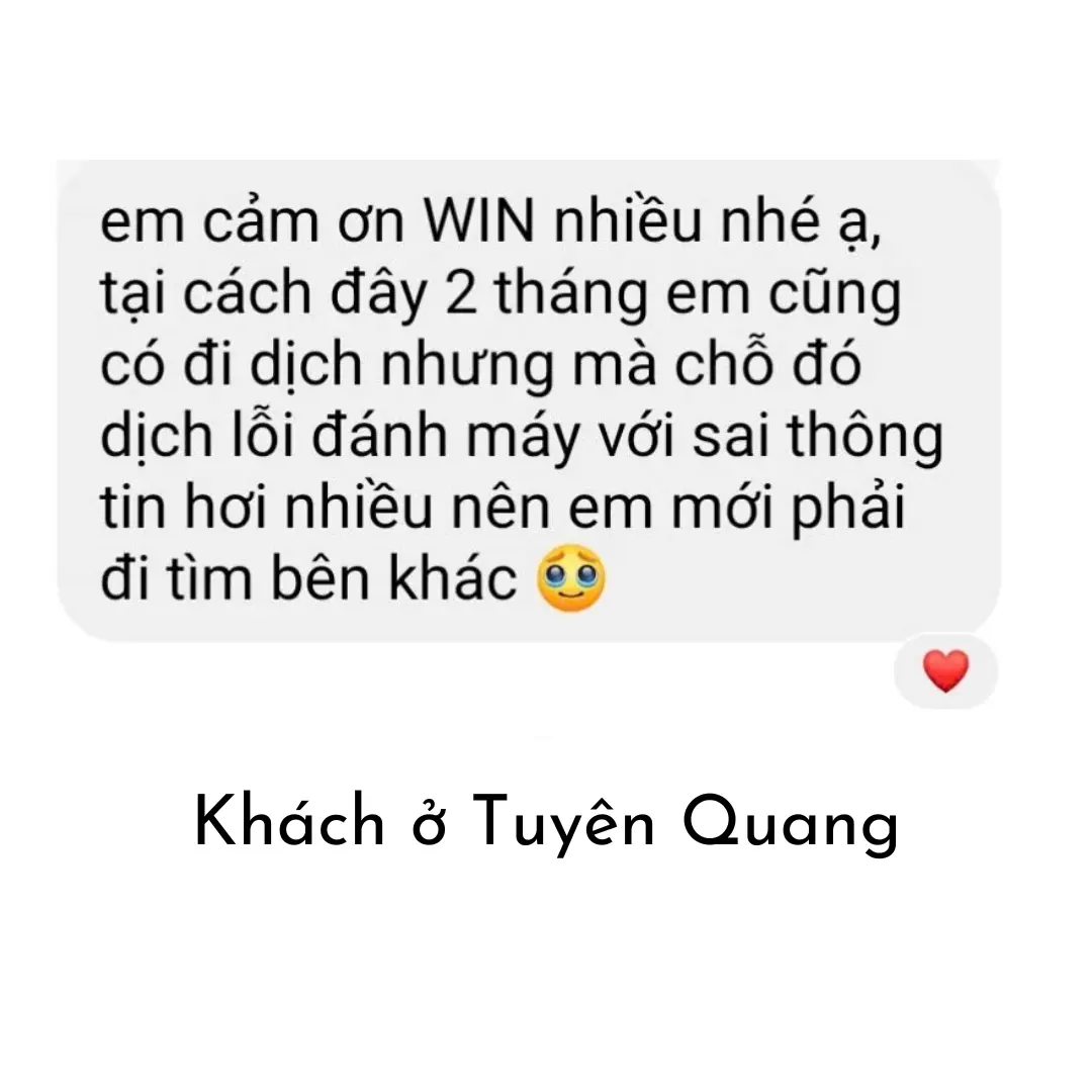 cảm nhận của khách hàng Tuyên Quang